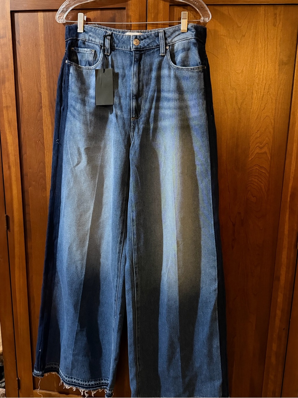 Paige Portia Wide Leg Released Hem Jeans - Picture 12 of 12